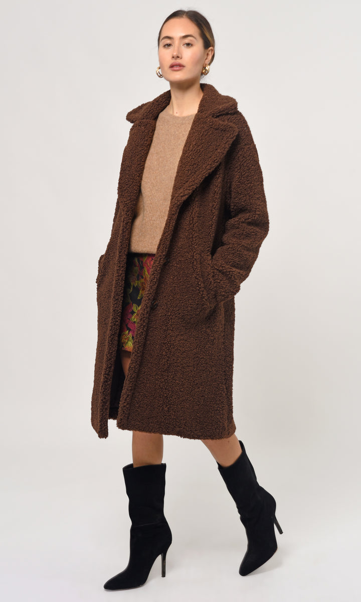 Teddy shop coat stradivarius