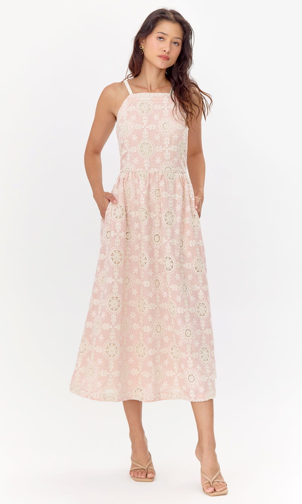 Audrey Cotton Eyelet Midi Dress | Greylin Collection Audrey Cotton Eyelet Midi Dress | Greylin Collection