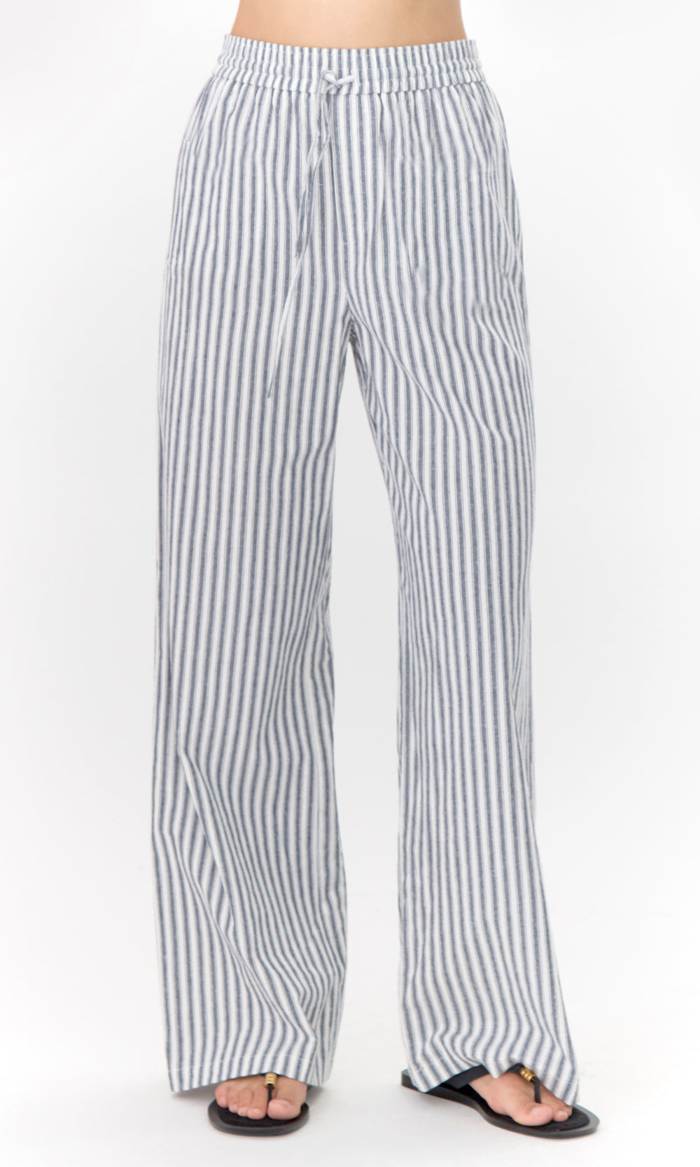 Hellen Stripe Pull Up Pant | Greylin Collection