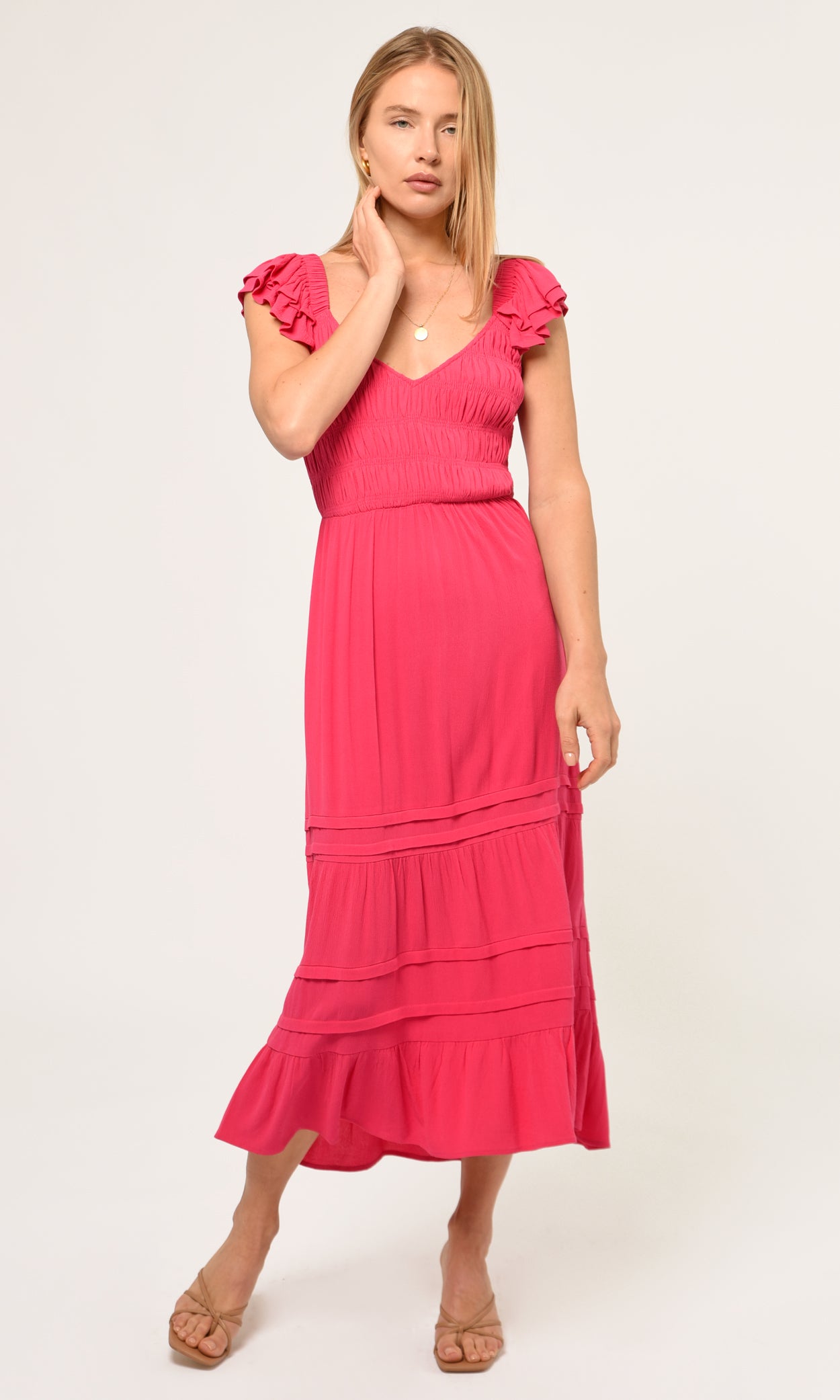 Glenda Smocked Gauze Maxi Dress | Greylin Collection Glenda Smocked Gauze Maxi Dress | Greylin Collection