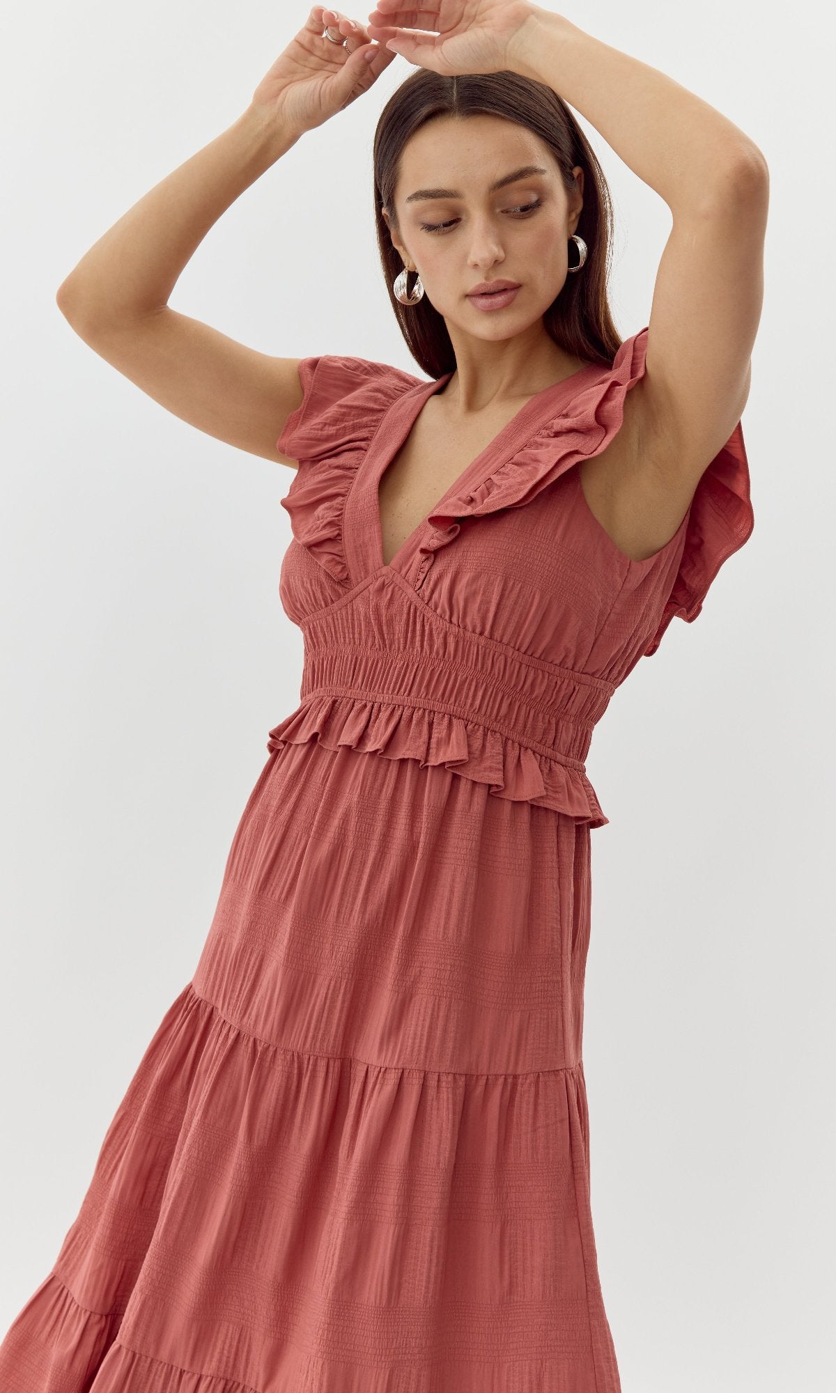 kalista maxi dress Kalista Cherry Red Maxi Dress Ready to Ship