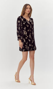 Helena Velvet Sequin Mini Dress