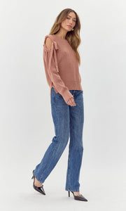 Millie Cold Shoulder Knit Top