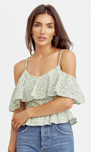 Pia Off Shoulder Flutter Top