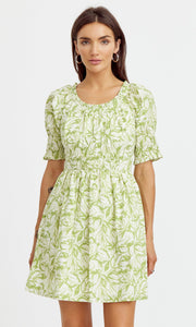 Rendy Puff Sleeve Dress