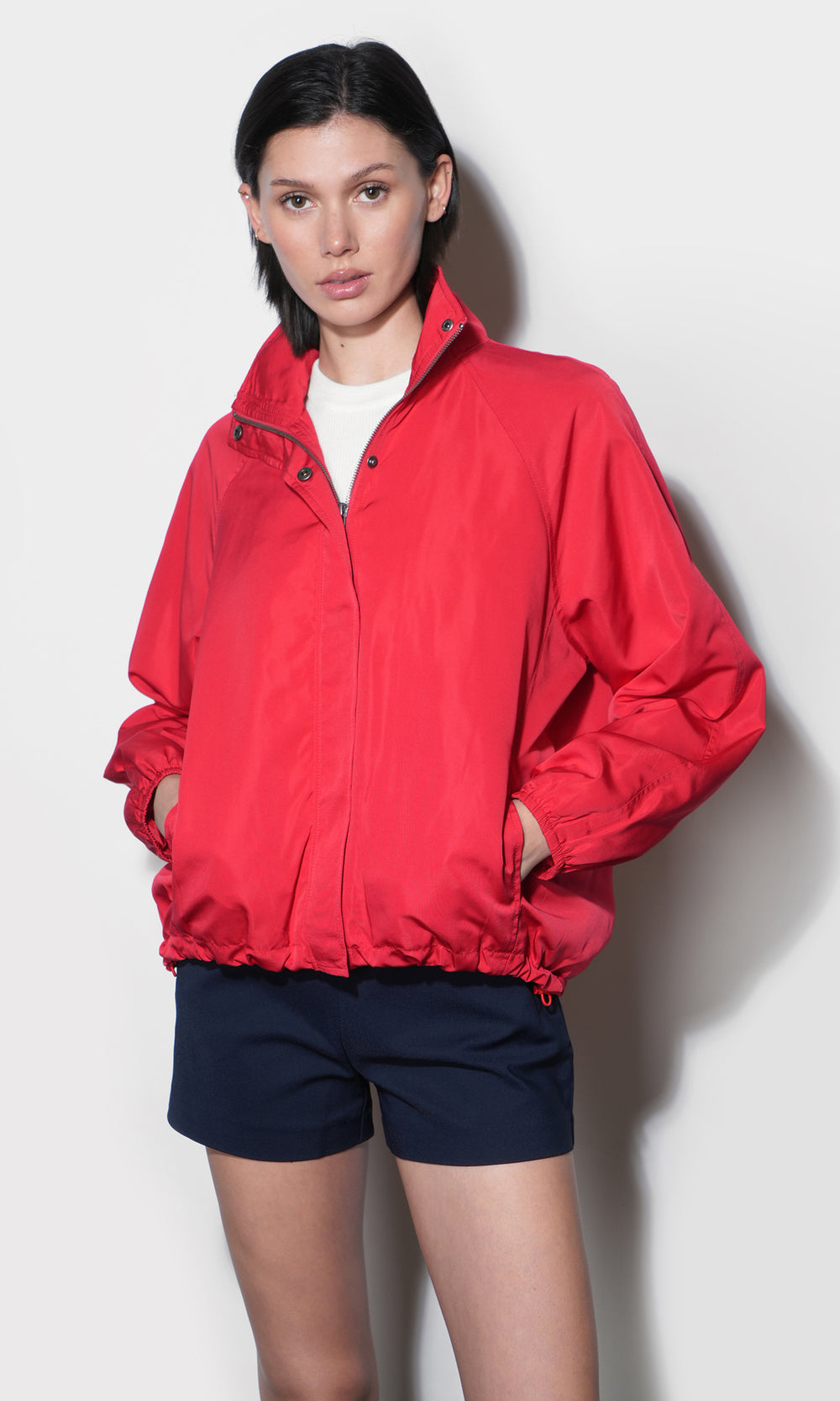 Gabrielle Lightweight Funnel Neck Jacket