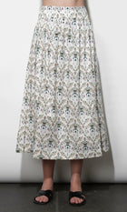 Aaliyah Smocked Back Waist Midi Skirt G263S9450