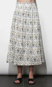 Aaliyah Smocked Back Waist Midi Skirt G263S9450