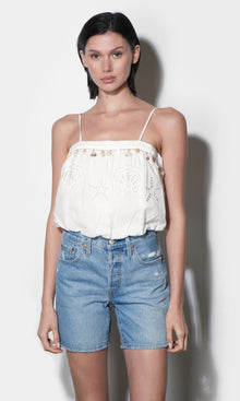 Alexa Embroidered Bubble Top G264T7551