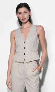 Alice Canvas Stripe Vest G265T7568