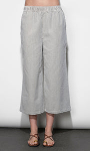 Alice Canvas Stripe Wide Leg Culottes G265P6578