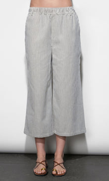 Alice Canvas Stripe Wide Leg Culottes G265P6578