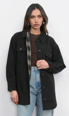 Aly Glen Plaid Cozy Soft Shirt Jacket G247J1738
