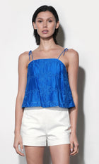 Bailey Embroidered Flounce Top G264T7544_JELLY BLUE