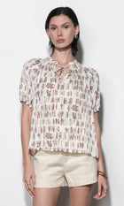 Bella Short Sleeve Button Down Blouse G265T7570