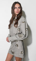 Brielle Zip Up Sequin Embroidered Jacket G2510J1856_TAUPE