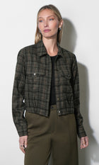 Brinn Plaid Shirt G269T7601_DARK OLIVE