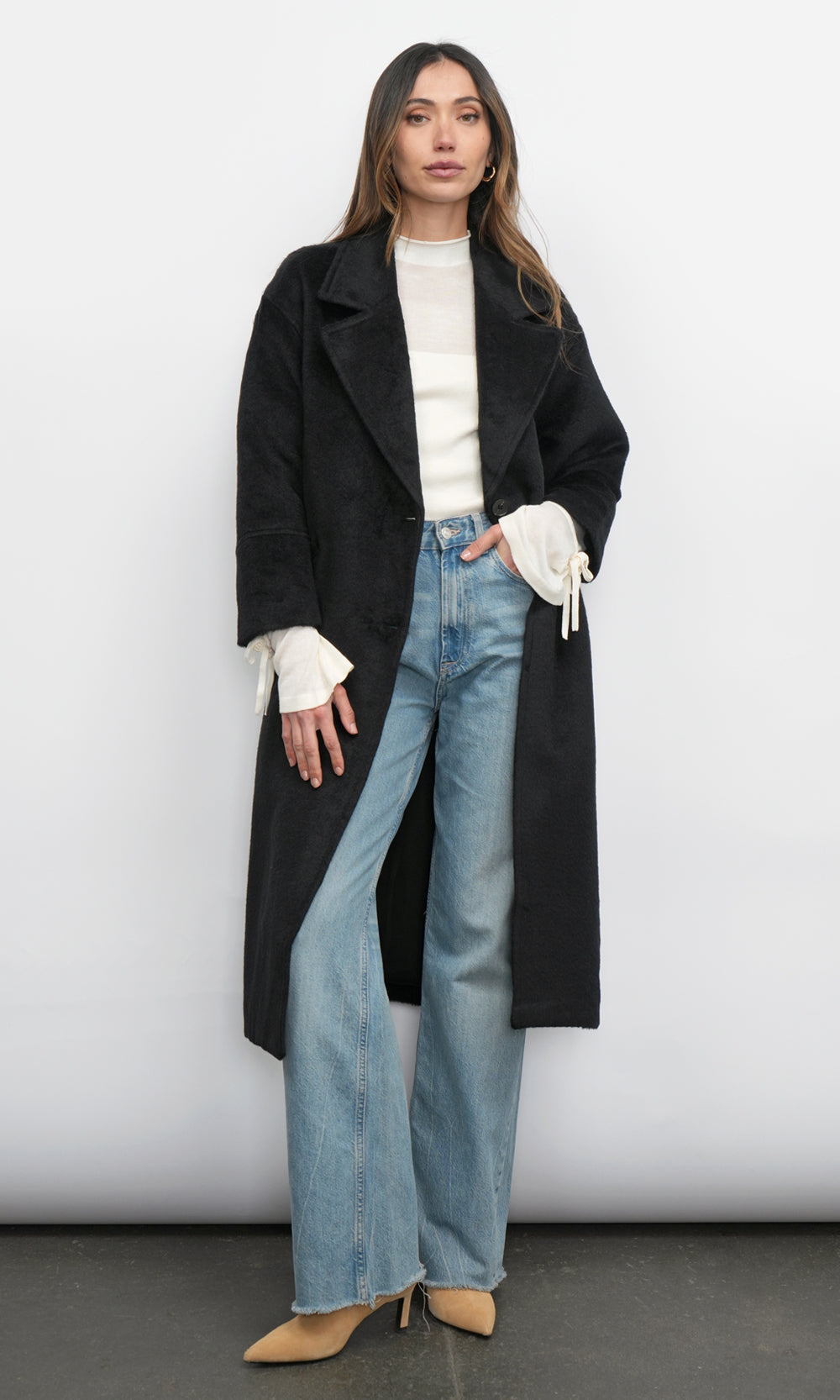 Bryce 3/4 Sleeve Long Coat G248J1442
