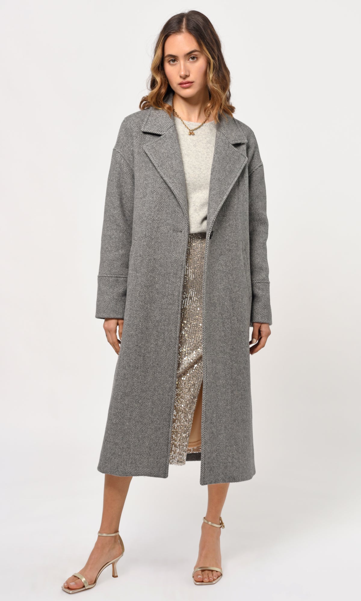 Bryce Chevron Oversized Coat G239J1674
