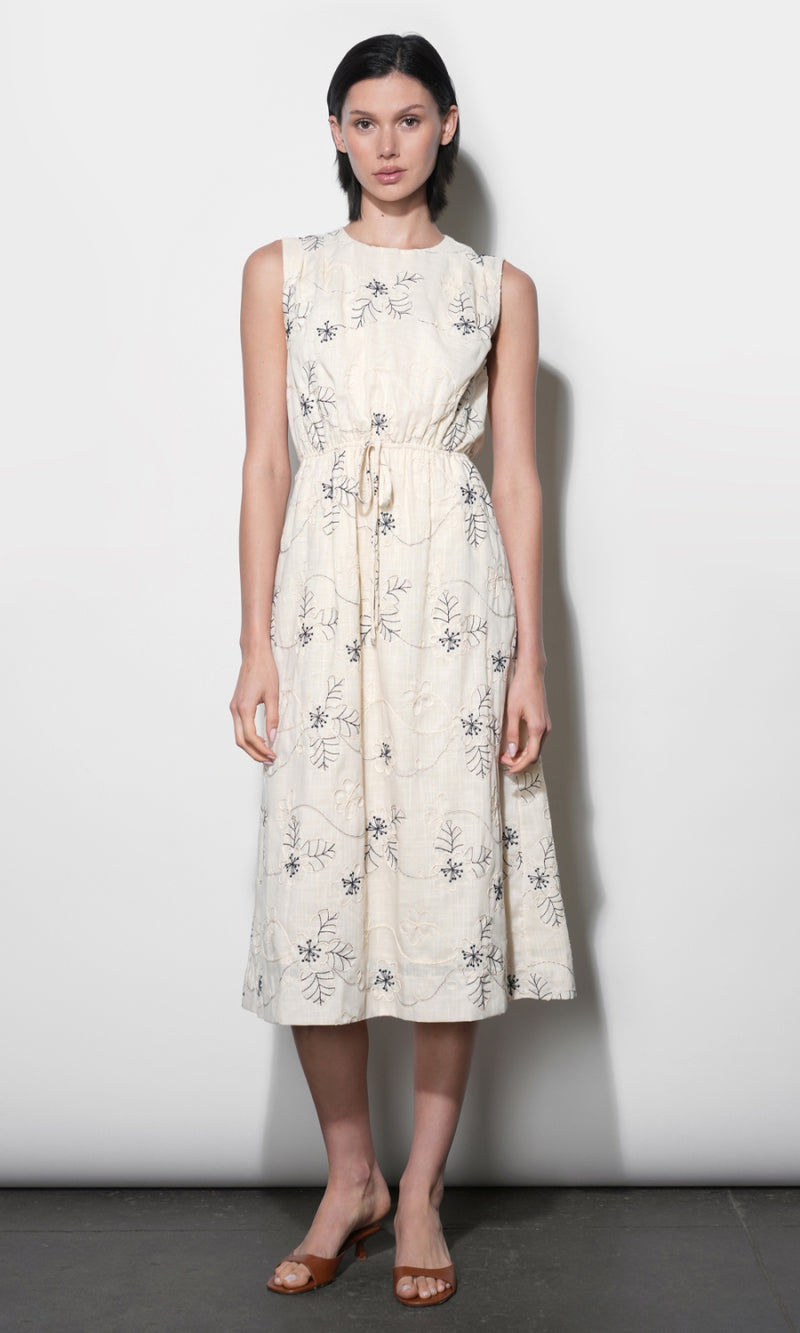 Camden Embroidered Sleeveless Dress G264D7094