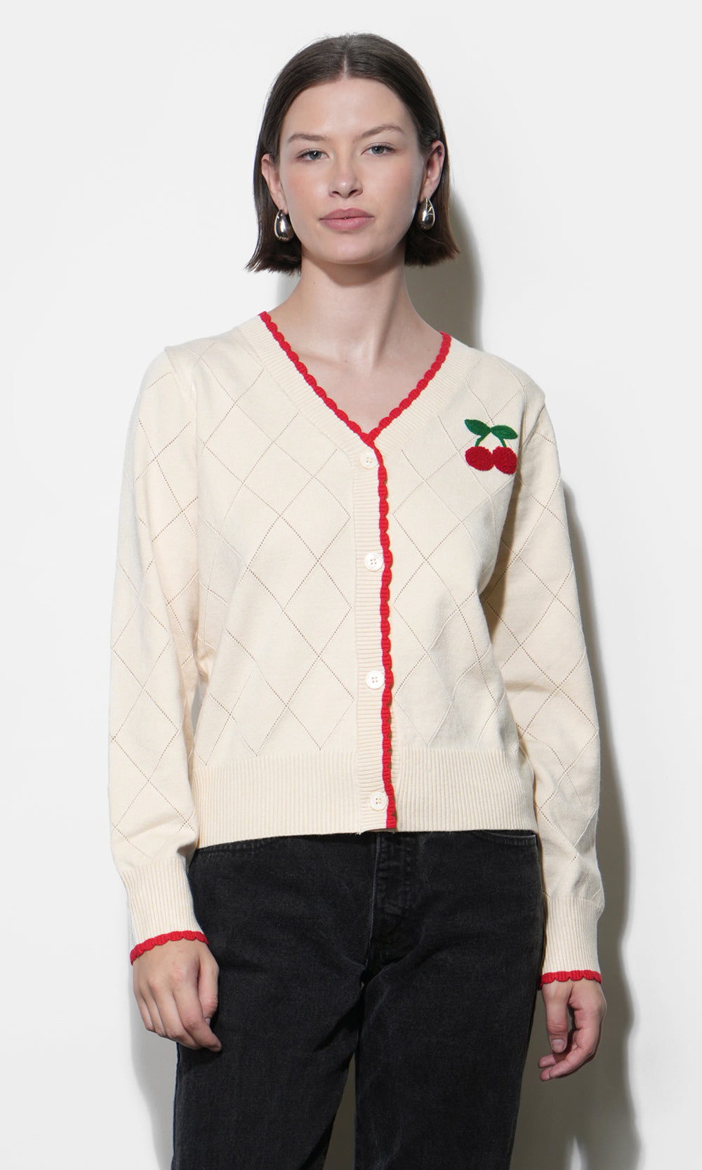 Cherry Knit Cardigan | Greylin