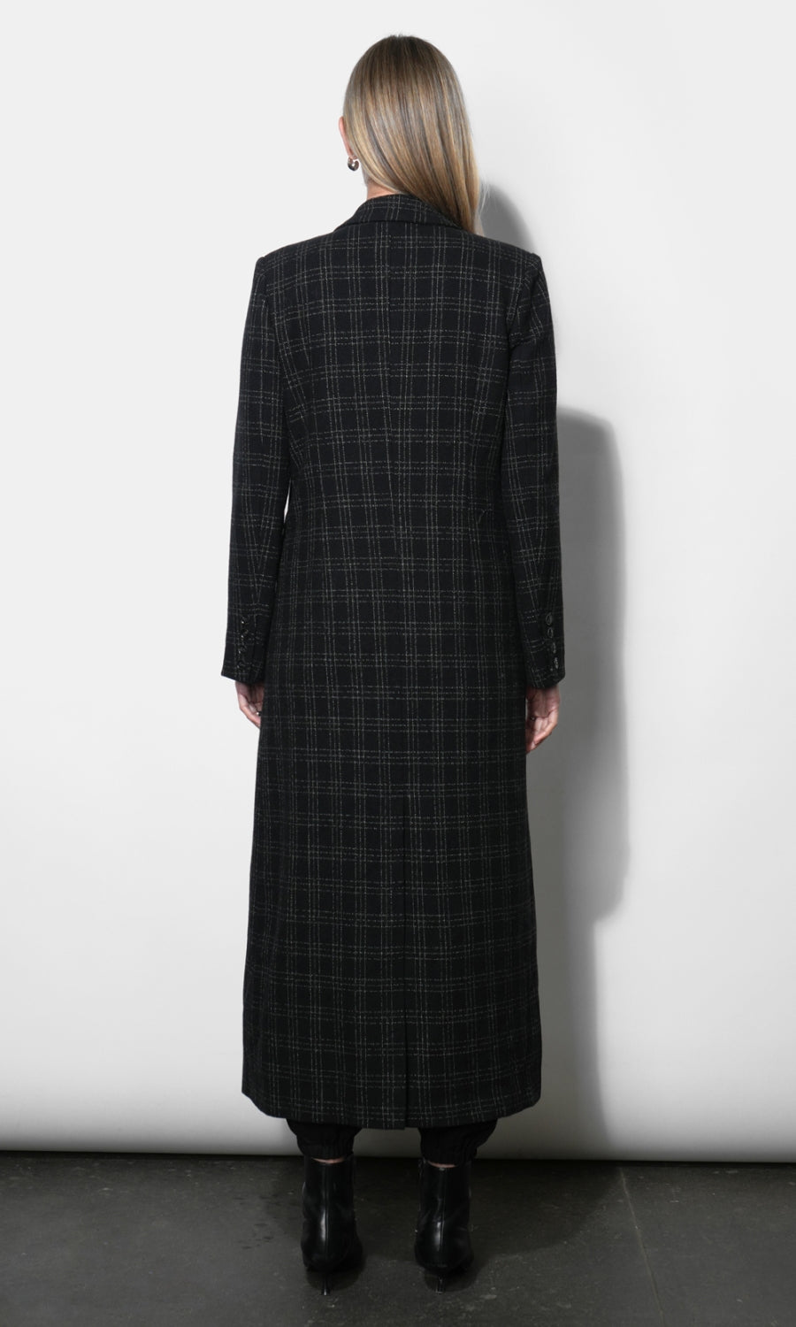 Dana Wool Blend Long Coat G269J1904_BLACK