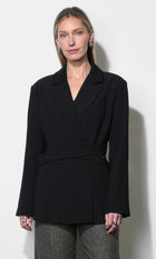 Dylan Cross Belt Oversized Blazer G268J1907_BLACK