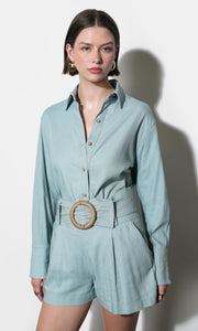 Emily Oversized Linen Blend Shirt G262T7452