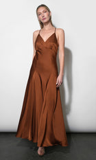 Etta Satin Cross Back Maxi Dress G268D7314_CAMEL