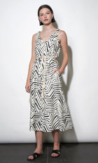 Evelyn Side Cut Out Knotted Strap Midi Dress G262D6927