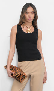 Ezra Side Slit Knit Tank G257WT6113