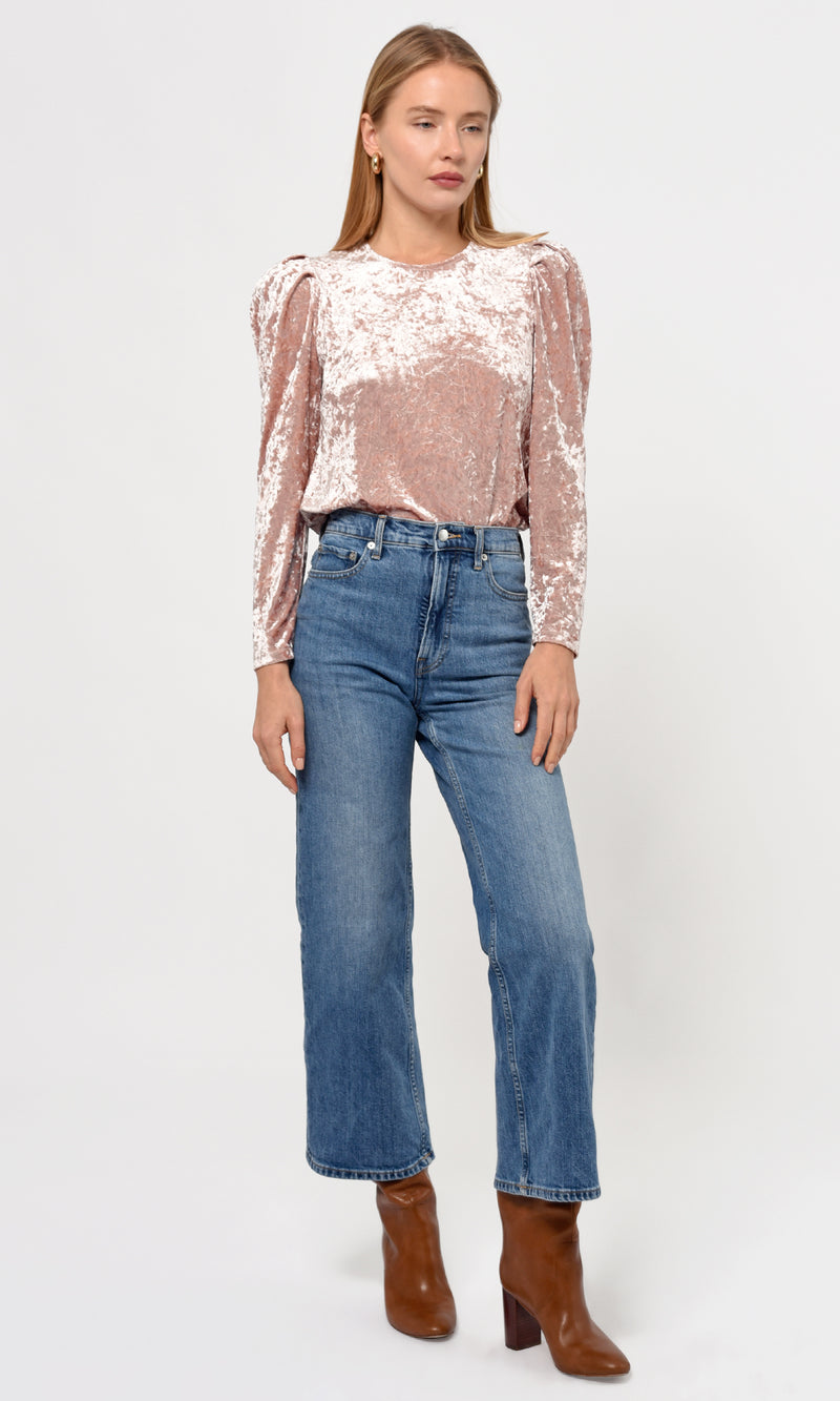 Rosana Crushed Velvet Blouse
