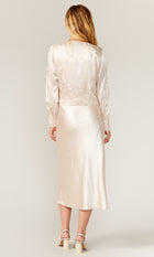 Rachel Jacquard Wrap Blouse