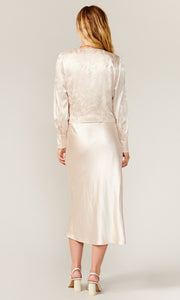 Rachel Jacquard Wrap Blouse