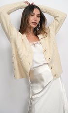 Vickie Cable Knit Oversized Cardigan