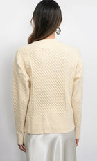 Vickie Cable Knit Oversized Cardigan