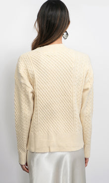 Vickie Cable Knit Oversized Cardigan