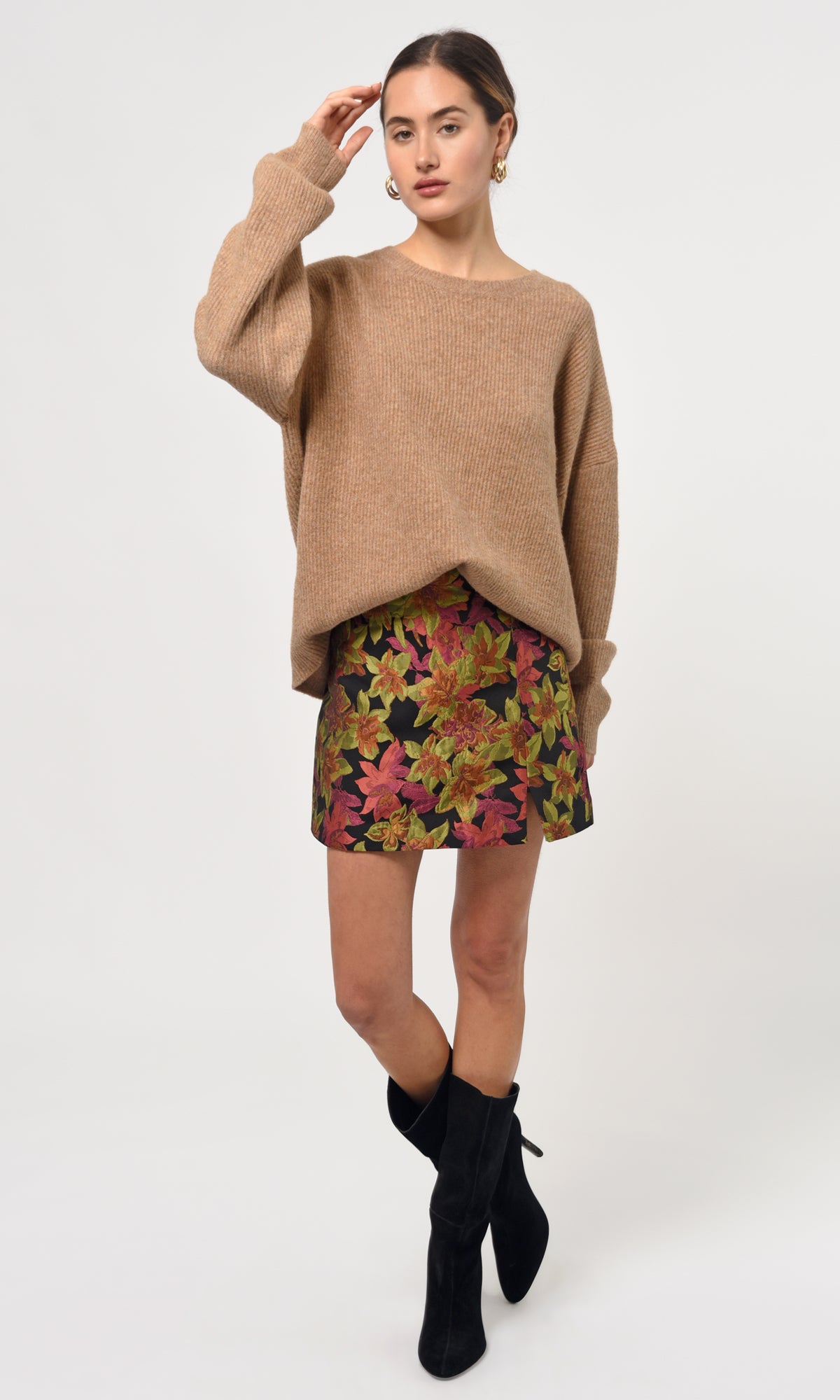 Justin Cozy Crew Oversized Sweater