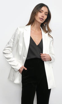 Shinna Satin Blazer