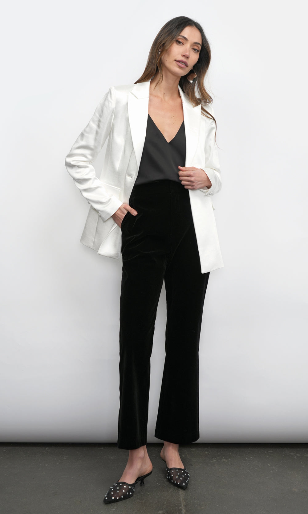 Shinna Satin Blazer