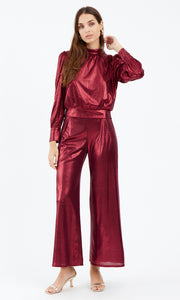 Rory Metallic Wide Leg Pant