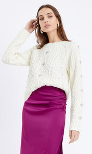 Gloria Rhinestone Sweater