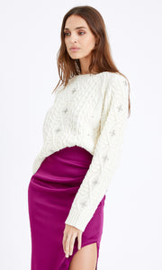 Gloria Rhinestone Sweater