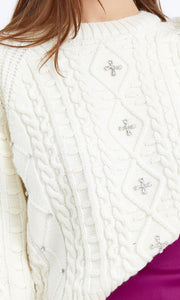 Gloria Rhinestone Sweater