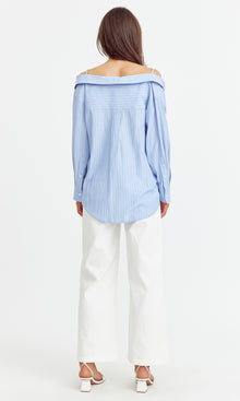 Kristi Off Shoulder Button Down Shirt