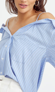 Kristi Off Shoulder Button Down Shirt