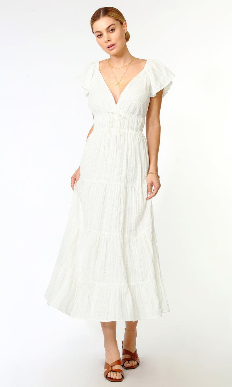 Riley Textured Cotton Maxi Dress