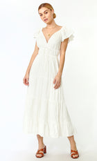 Riley Textured Cotton Maxi Dress