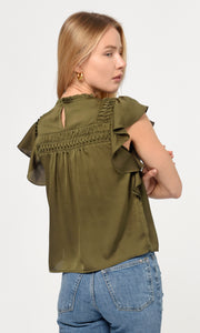 Helissa Pinktucked Blouse