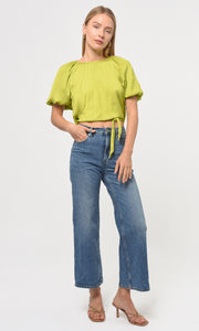Nadia Tie Back Balloon Sleeve Top